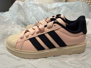 Adidas Superstar XLG Pink and Black Sneakers